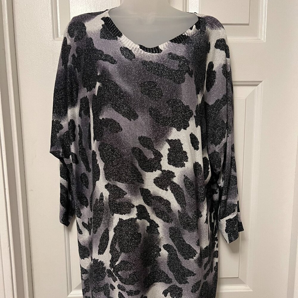 Attitudes Leopard Sparkly Sweater